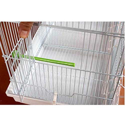 SHUTING2020 Jaula para Pájaroas pajarera Avanzada Breeding Bird Cage for Finch Canarias Budgie - Gran pájaro de Metal Jaula de Viaje Jaula de pájaro con una partición (Blanco) Suministros de Mascotas