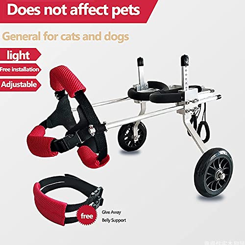 Silla De Ruedas Para Perros, Carritos Para Mascotas,Silla De Ruedas Para Mascotas,Remolques Para Bicicleta,ayudas Ajustables Para La Rehabilitación De Perros Discapacitados ( Size : S for 10-20kg )