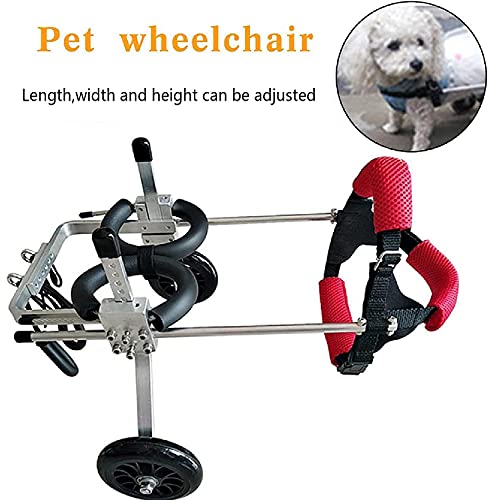 Silla De Ruedas Para Perros, Carritos Para Mascotas,Silla De Ruedas Para Mascotas,Remolques Para Bicicleta,ayudas Ajustables Para La Rehabilitación De Perros Discapacitados ( Size : S for 10-20kg )