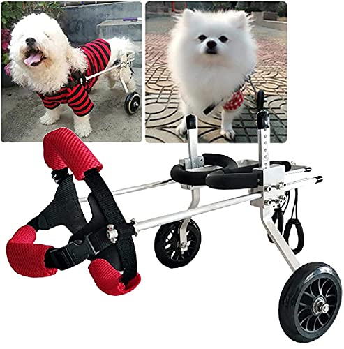 Silla De Ruedas Para Perros, Carritos Para Mascotas,Silla De Ruedas Para Mascotas,Remolques Para Bicicleta,ayudas Ajustables Para La Rehabilitación De Perros Discapacitados ( Size : S for 10-20kg )