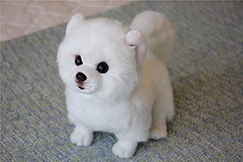 Simulación Bichon Frise de Peluche de Juguete para Perros Lindo Corgi muñeca de Perro Perrito Animal de Peluche Perro maltés Cachorro Mascotas Juguetes 28x13x24