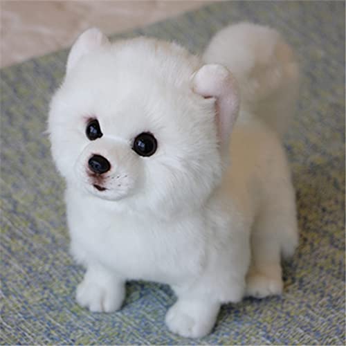 Simulación Bichon Frise de Peluche de Juguete para Perros Lindo Corgi muñeca de Perro Perrito Animal de Peluche Perro maltés Cachorro Mascotas Juguetes 28x13x24