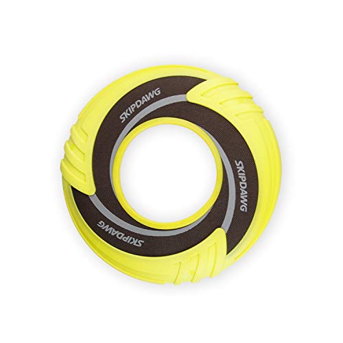 Skipdawg juguete para perro frisbee de disco, juguete para perro, peso ligero, juguetes de entrenamiento para mascotas/juguetes de ejercicio al aire libre para perros, diámetro de 6.3 pulgadas