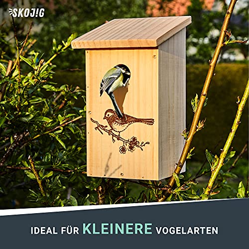 Skojig Casa para pájaros con diseño/Techo Plano