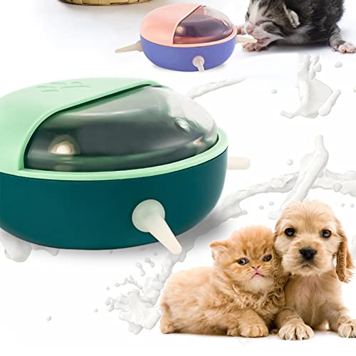 Skrskr Alimentador de Silicona para Cachorros de 180 ml, alimentador de Leche biónico con múltiples pezones, Dispositivo de alimentación automática para Mascotas para Gatitos, Cachorros, Conejos