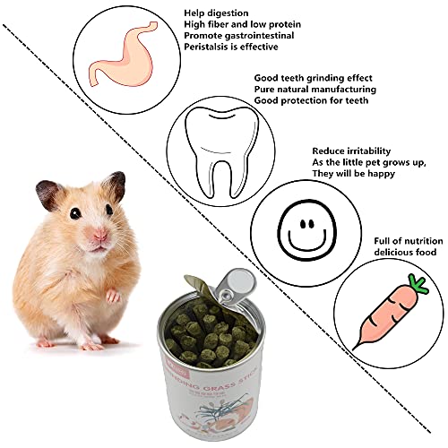 SKXZK Juguetes Conejo, Juguete masticable de hámster, 28 Palos de heno Timothy Natural para Conejos, Chinchillas, Conejillos de Indias, Cuidado Dental de hámster (Trigo)