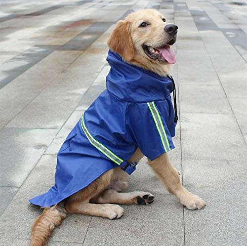 Skyeye - Chubasquero impermeable para perros, impermeable y transpirable (5XL) azul 4XL