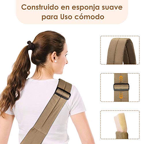 SlowTon Bolsos para Mascotas Transportín para Perros Pet Carrier Dog Hand Sling Carrier Bandolera Correa de Hombro Acolchada Ajustable Tote Bag con Bolsillo Delantero Puppy Carrier