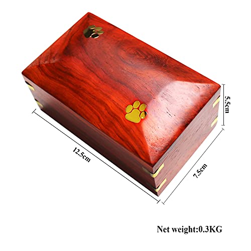 SLT Caja de Urna de cremación para Mascotas, Caja de cremación de Madera, urnas para Mascotas para Gatos, urnas de Recuerdo para entierro (#2)