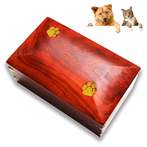 SLT Caja de Urna de cremación para Mascotas, Caja de cremación de Madera, urnas para Mascotas para Gatos, urnas de Recuerdo para entierro (#2)