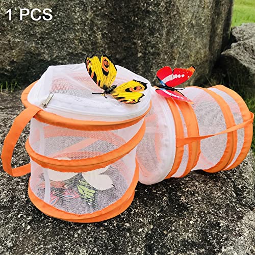 SM SunniMix Jaula de Malla Plegable para Insectos, Jaula de hábitat, Kit de Explorador al Aire Libre para niños Mayores de 3 años, Regalos de cumpleaños