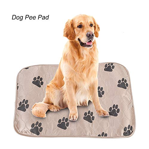 Smandy Almohadillas para Perros, Estera Impermeable para la orina Orina de la Cama Estera Reutilizable para el Entrenamiento del Perro Estera de alimentación Lavable Alfombra de Whelping(Marrón X)