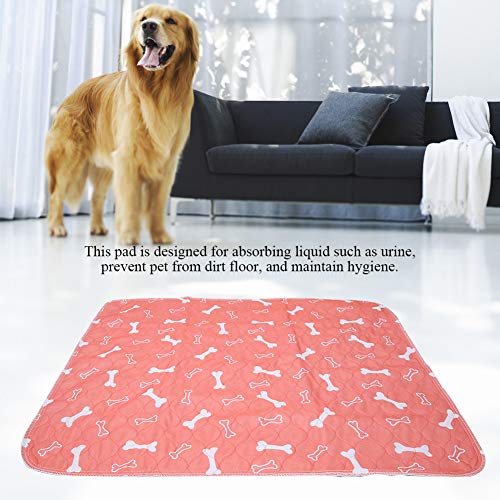 Smandy Pet Pee Pad, 3 Tamaños Reutilizable Impermeable Cachorro Perro Gato Pee Cama Cojín Alfombra Lavable Pet Trainging Pads Super Absorbente Perro Orina Estera(70 × 80cm)