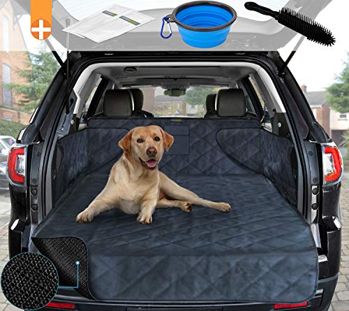 smartpeas Funda para Perros - Funda para Maletero de Coche Universal - protección Evita Humedad Suciedad pelos - Material Antideslizante - Funda Resistente con Lateral 185x105x36 cm