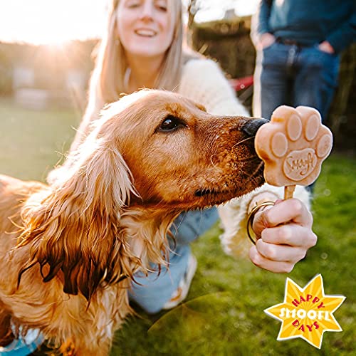 Smoofl Premium Snacks para Perros Sabor Mantequilla de Cacahuete - Helado para Perros como Snack. Refresco en Verano - Golosina Saludable para Perros con Efecto Refrescante