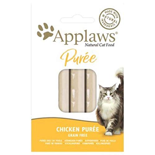 Snack Applaws para Gato De Textura Suave y Ligera - Atún o Pollo | 5 Cajas x 8 Unidades x 7 gr | Animalujos (Pollo, 5 Cajas x 8 unds x 7 gr)