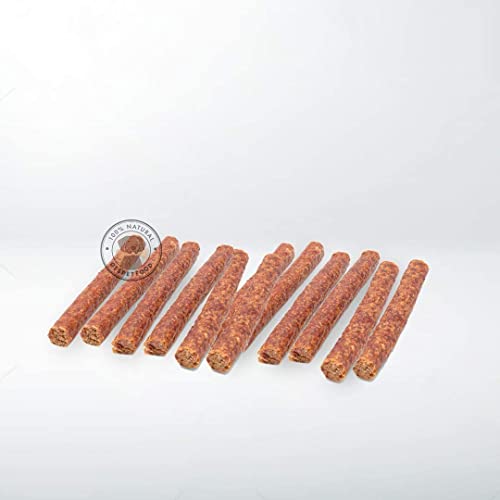 Snack Deshidratado para Perros - Salchicha de Liebre - Bolsa de 500 gr - 100% Carne de Conejo - Sabor Único - Encías Saludables - 100% Natural - Fabricado en España - GESPETFOOD