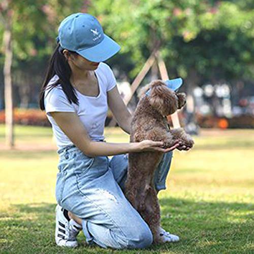 Soapow 2 unids/set perro mamá/papá familia a juego gorra de béisbol moda ajustable al aire libre mascota padre - sombrero niño