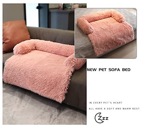 Sofá Suave De Felpa Para Perro, Cama De Perro Calmante De Piel Ultra Suave Para Mascotas Camas Suaves Y Lavables, Funda Para Cojín De Muebles, Funda Protectora Para Mascotas Para Perros Y Gatos