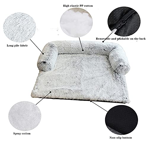 Sofá Suave De Felpa Para Perro, Cama De Perro Calmante De Piel Ultra Suave Para Mascotas Camas Suaves Y Lavables, Funda Para Cojín De Muebles, Funda Protectora Para Mascotas Para Perros Y Gatos