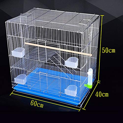 Space- rack Z-W-Dong Jaula del Loro, pájaro del Animal doméstico Jaula Azul de cría Apariencia Jaula de Alambre Revestimiento del Parque al Aire Libre Agapornis Jaula Jaulas para pájaros