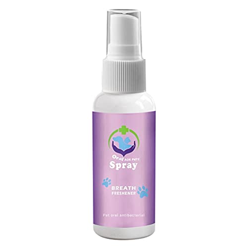 Spray dental para mascotas eliminar el mal aliento para perros y gatos Peleas placa de sarro y enfermedad de las encías sin cepillar ayuda digestiva para mascotas aliento fresco