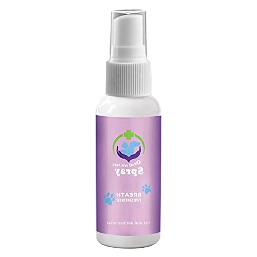 Spray dental para mascotas eliminar el mal aliento para perros y gatos Peleas placa de sarro y enfermedad de las encías sin cepillar ayuda digestiva para mascotas aliento fresco