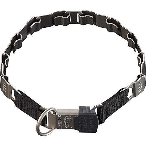 SPRENGER Collar de Perro Neck-Tech Fun con Cierre ClicLock I Collar de Perro de Acero Inoxidable, Mate, Cadena de eslabones Planos Intercambiables, 60cm