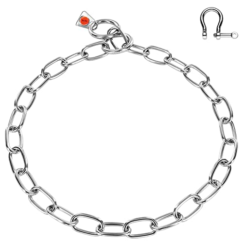 Sprenger - Collar para perros con gancho (grille) para limitar la tira, de acero inoxidable, para perros de pelo corto y largo, collar de 40 cm