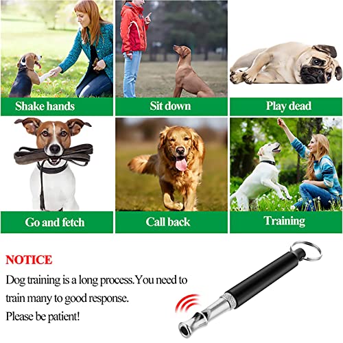 Srup 6 Piezas Silbato Ultrasonido para Perros, Silbato para Perros con Cordón, Silbato Profesional para Perros, para Adiestramiento, Recuperación y Control de Ladridos de Perros