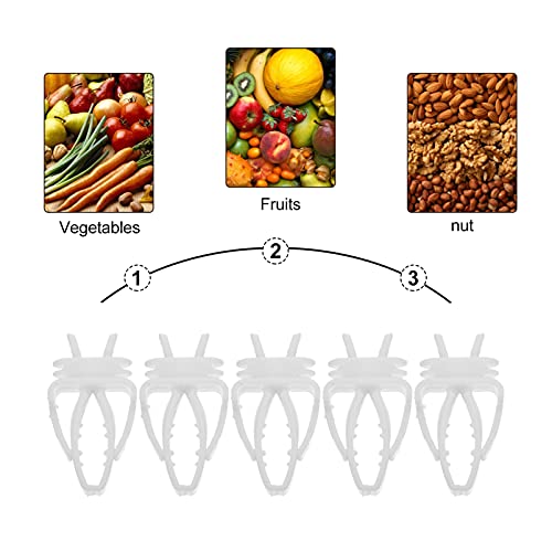 STOBOK 10 Unidades de Soporte de Alimentos para Pájaros Pinzas para Verduras Pinzas de Plástico para Comedero Accesorios para Perico Perico Cockatiel Conure