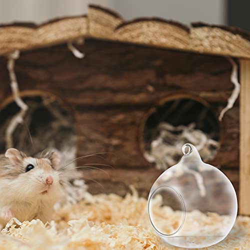 STOBOK Casa de Conejillo de Indias Casa Casa Transparente Hamster Rata Escondite Bola Nido Cama de Enfriamiento en Dwarf Conejos Erizo Accesorios de Jaula M