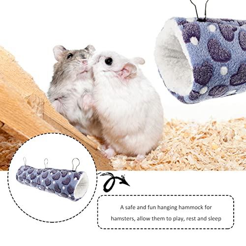 STOBOK Hamster Hamster Tunnel Colgando Chinchilla Hamaca Peluche Hurón Tube Accesorio Hamster