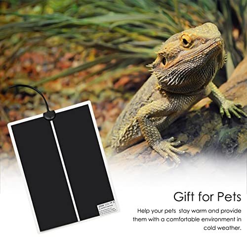 su-xuri Cojín calefactor para animales de compañía para Reptiles, cojín calefactor rápido y seguro con ajuste de temperatura, alfombrilla impermeable para mascotas