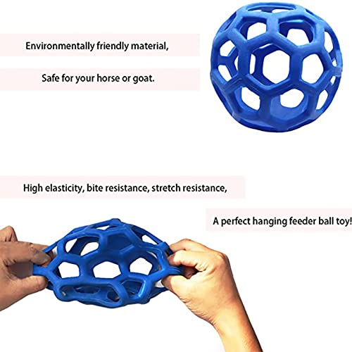 su-xuri Pelotas de chupito para caballo, con forma de bola para colgar juguetes de alimentación para comer o para hacer que el Stress