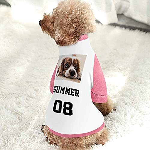 Sudaderas con Capucha Personalizadas para Perros, Camisa de suéter de Cachorro Personalizada con Foto/Texto para Perros pequeños y medianos, Gatos