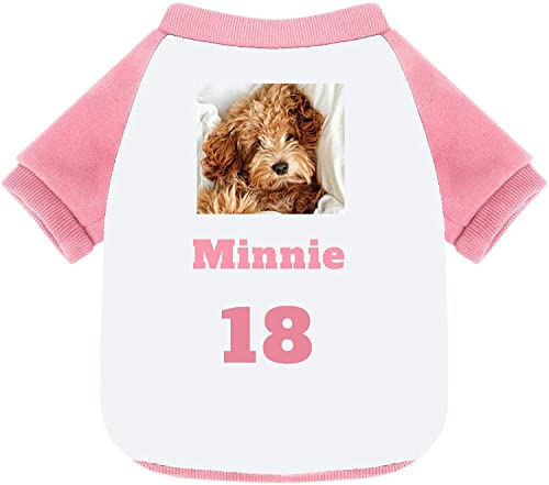 Sudaderas con Capucha Personalizadas para Perros, Camisa de suéter de Cachorro Personalizada con Foto/Texto para Perros pequeños y medianos, Gatos