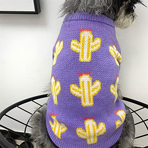 Suéteres para Mascotas,Jerseys para Perros,Ropa de Invierno,suéteres abrigados para Perros,suéteres de Invierno,Ropa para Cachorros,Abrigos Suaves para Perros,Aptos para Clima frío,Amarillo.