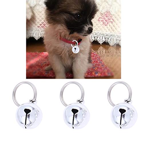 Suministros de Mascotas- 5 uds., Campanas de Oro y Platino, Campanas de Navidad de Cobre Abierto, Accesorios para Mascotas, Campanas para Perros y Gatos, decoración de Cobre para la Vida Silvestre