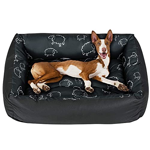 SuperKissen24. - Cama Perro para Perros y Gato - Impermeable - Pequeños Perros - Oveja M