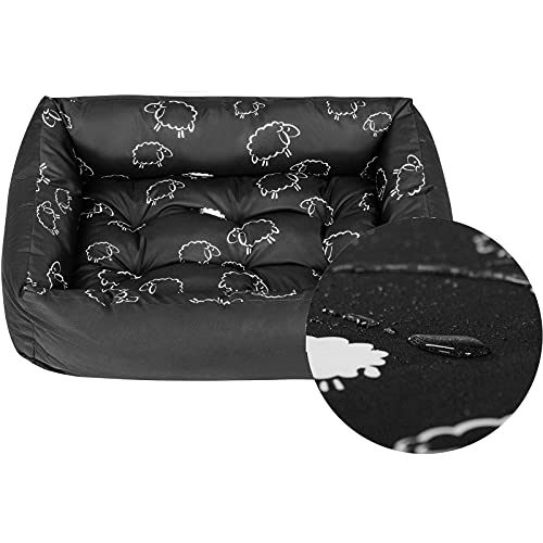 SuperKissen24. - Cama Perro para Perros y Gato - Impermeable - Pequeños Perros - Oveja M