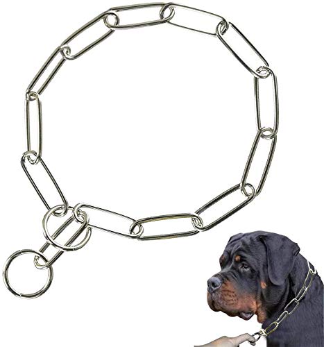 Supet Cadena de Gargantilla para Perro Acero Inoxidable Collar Educación para Perros Pequeño Medianos y Grandes