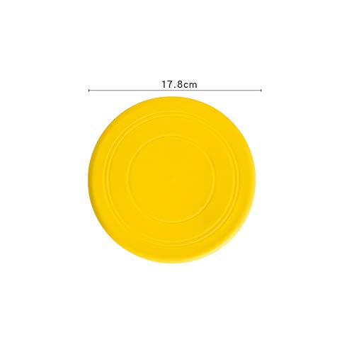 SUQ 7Pcs Frisbee para Cachorros, 17.8cm Disco de Caucho, Flying Saucer, Juguete Perro Flyer, Vivifying Dog Flying Disc de Salud, para Entrenamiento de Perros, Perros Juguetes de Entrenamiento