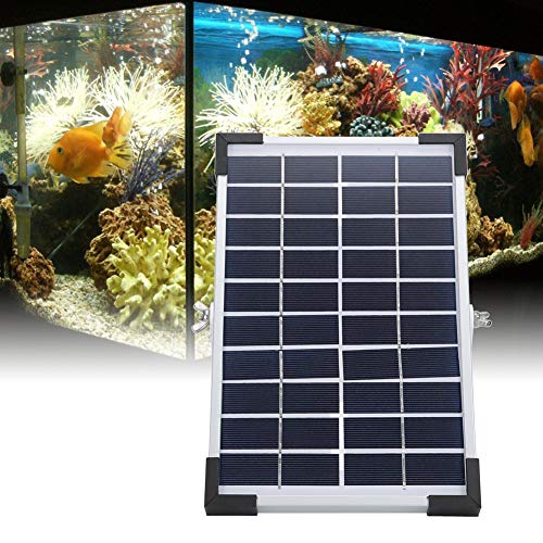 Surebuy Aireador Solar de 10,83 x 6,89 x 0,67 Pulgadas, Tanque de Peces y Bomba de oxígeno de Agua de Acuario, Bomba de Aire Bsv-Ap006, Bomba de aireación de Estanque de Peces pequeños