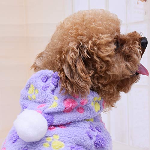 Sylar Mascotas Perro Ropa Sudaderas De Felpa para Perros Jersey De Manga Larga para Perro Camisa De Perro con Estampado Estrellas Sudadera De Mascotas con Capucha Sudaderas De Navidad Mascota