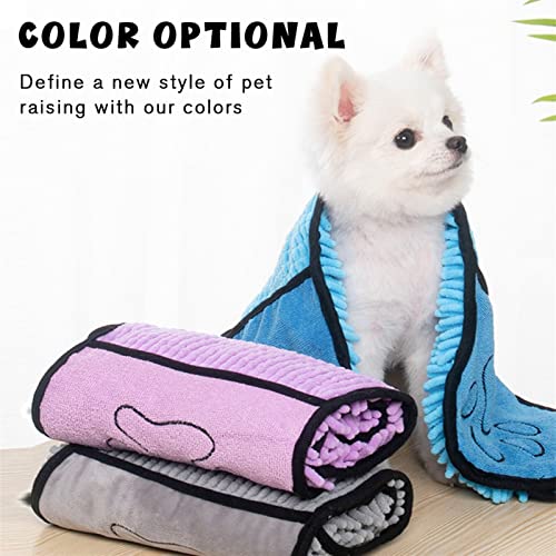 SYT-MD Toalla Perro, Mascota absorbente toalla perros gato baño de baño de secado rápido toalla de baño toalla de baño de toalla de mascotas suministros de limpieza de mascotas suave amigable for la p