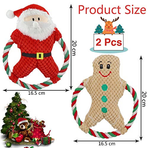 TaimeiMao Juguetes Navideños para Mascotas,Juguete para Perros de Peluche,Juguete Chirriante Interactivo para Perros,Interactivo de Juguetes para Mascotas,para Perros pequeños, medianos y Grandes (B)