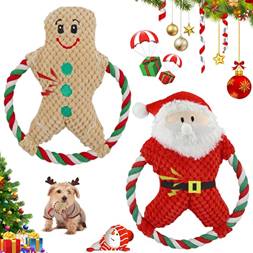 TaimeiMao Juguetes Navideños para Mascotas,Juguete para Perros de Peluche,Juguete Chirriante Interactivo para Perros,Interactivo de Juguetes para Mascotas,para Perros pequeños, medianos y Grandes (B)