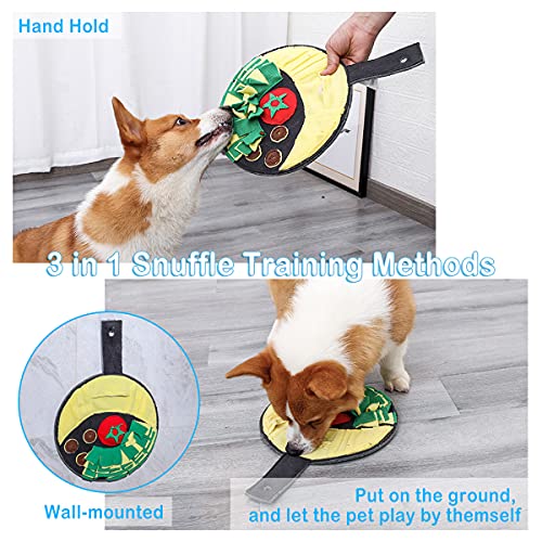 TANGN Snuffle Mat para Perro Alfombra olfativa Perros, Alfombra de Actividades para Mascotas Tapete de Entrenamiento Alfombra Olfato Perro Pet Nariz Trabajo Olor Alimentación Lento para Gato