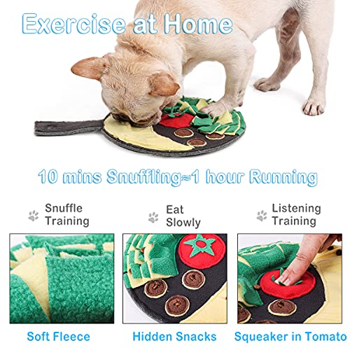 TANGN Snuffle Mat para Perro Alfombra olfativa Perros, Alfombra de Actividades para Mascotas Tapete de Entrenamiento Alfombra Olfato Perro Pet Nariz Trabajo Olor Alimentación Lento para Gato